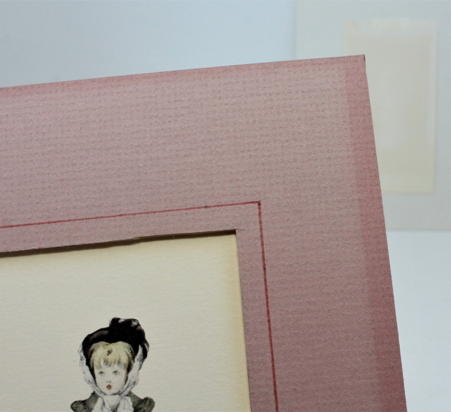 Prints, Watercolor, Victorian Children, Matted, Set of 3