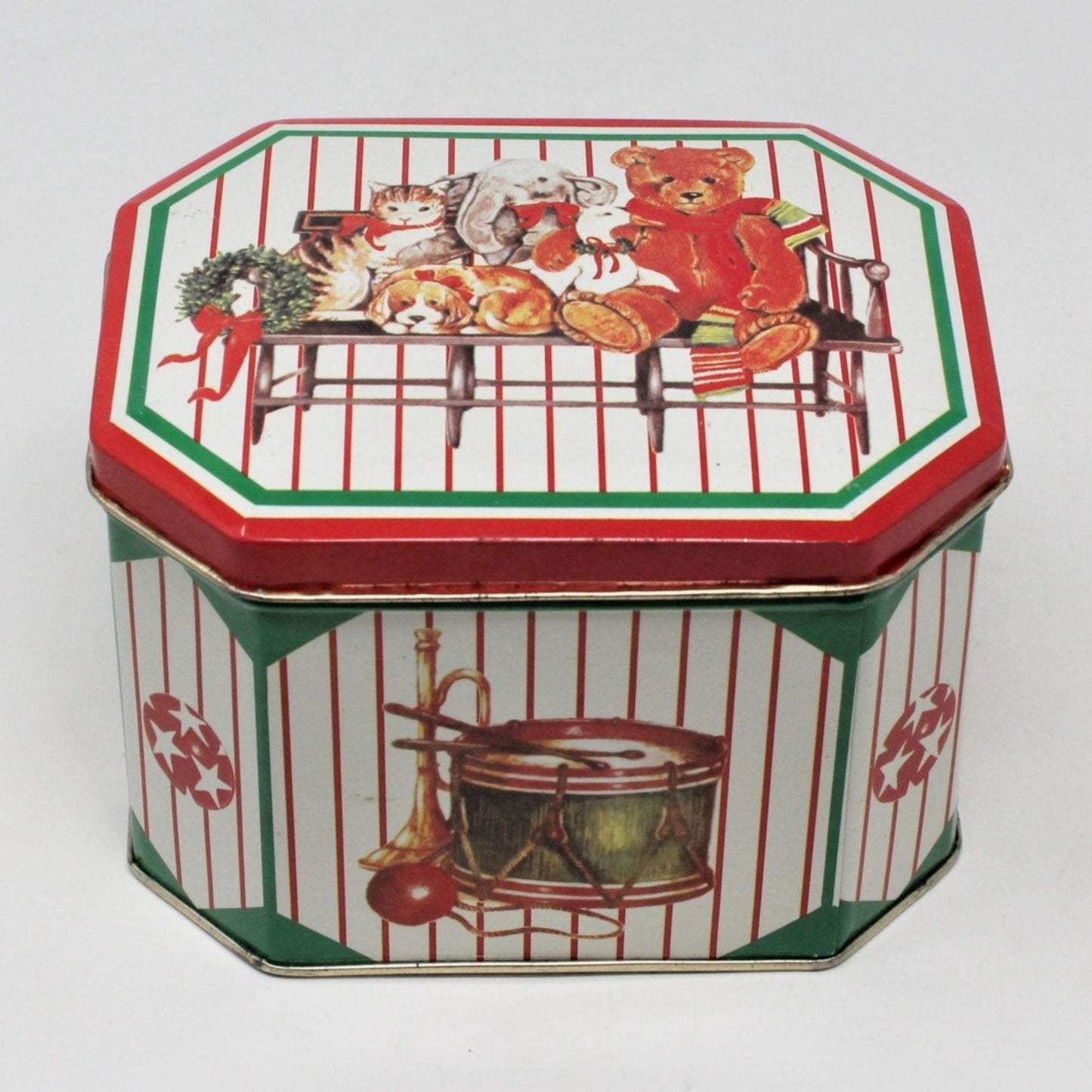 Gift Tin / Candy Tin, Schmid, Christmas Toys, Gordon Fraser, Vintage