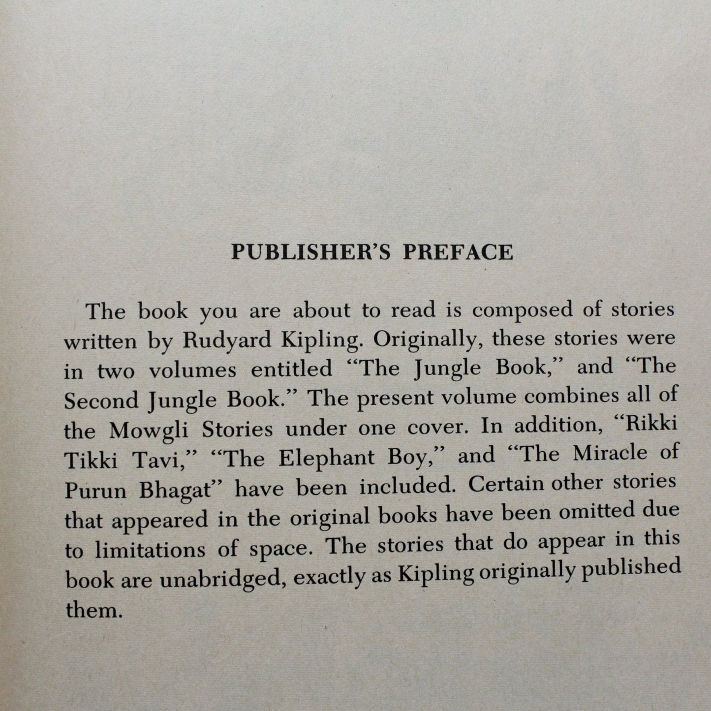 Children's Book, The Jungle Book, Rudyard Kipling, Hardcover, Vintage 1968