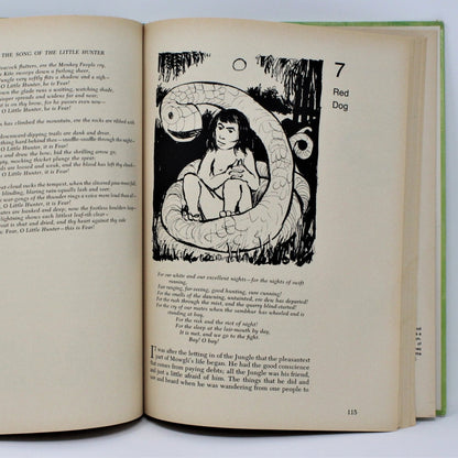 Children's Book, The Jungle Book, Rudyard Kipling, Hardcover, Vintage 1968