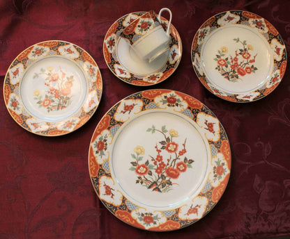 Dinnerware, Montgomery Ward, Kyoto Imari, Service for 4, 20 Pcs., Vintage, SOLD
