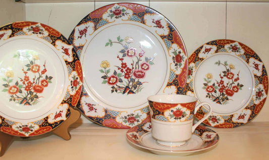 Dinnerware, Montgomery Ward, Kyoto Imari, Service for 4, 20 Pcs., Vintage, SOLD