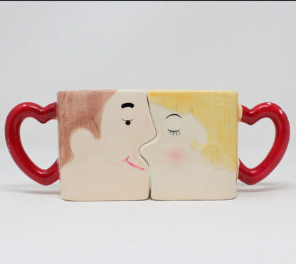 Mug, Kissing Mug, Man/Woman, Ceramic, Vintage