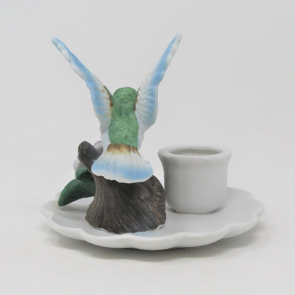 Candle Holder, Giftco, Hummingbird with Flower, Vintage