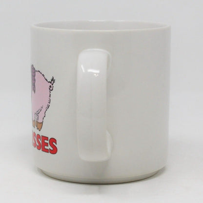 Mug, Russ Berrie, Coffee Mug, Hogs and Kisses #8025, Ceramic, Vintage