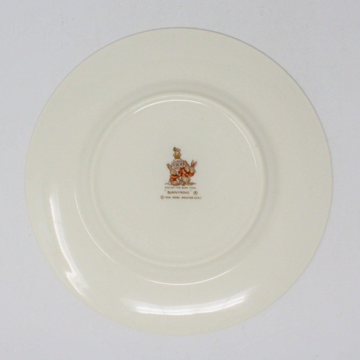 Child Plate, Royal Doulton, Bunnykins, Letterbox, Bone China, Vintage