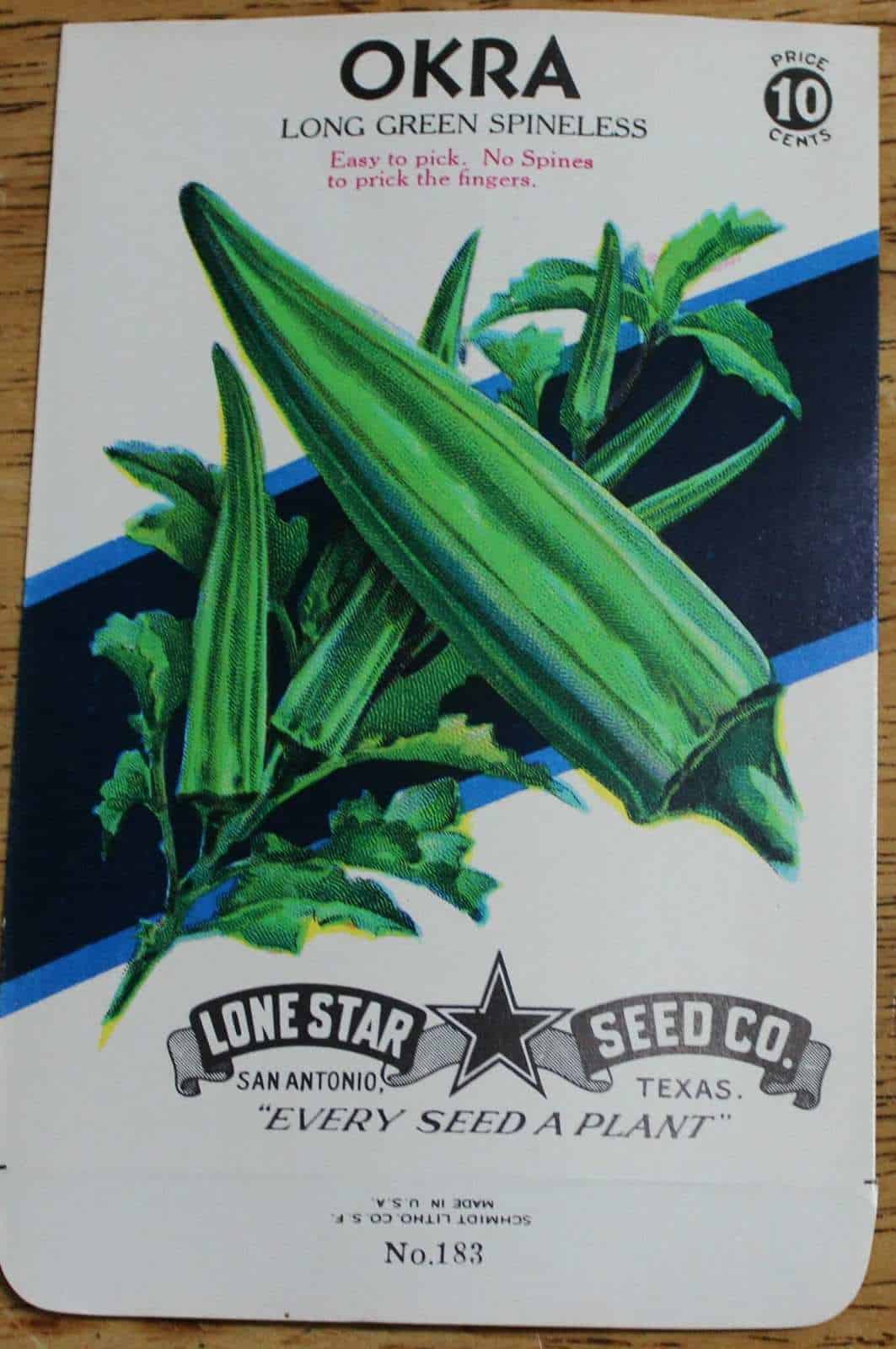 Seed Packets, Lone Star Seed Co, Scarlet Runner, NOS, Vintage