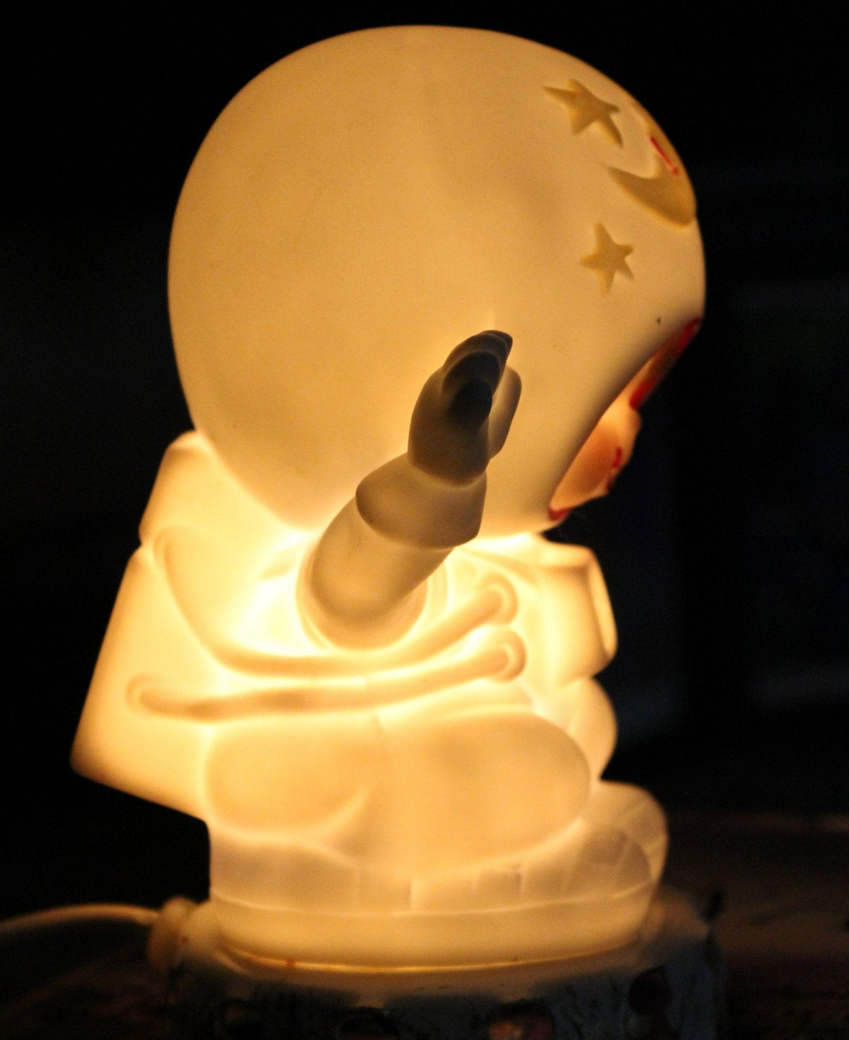 Night Light: Aladdin Giftware, Smiling Astronaut, Rare, USA, Vintage 1950s - SOLD