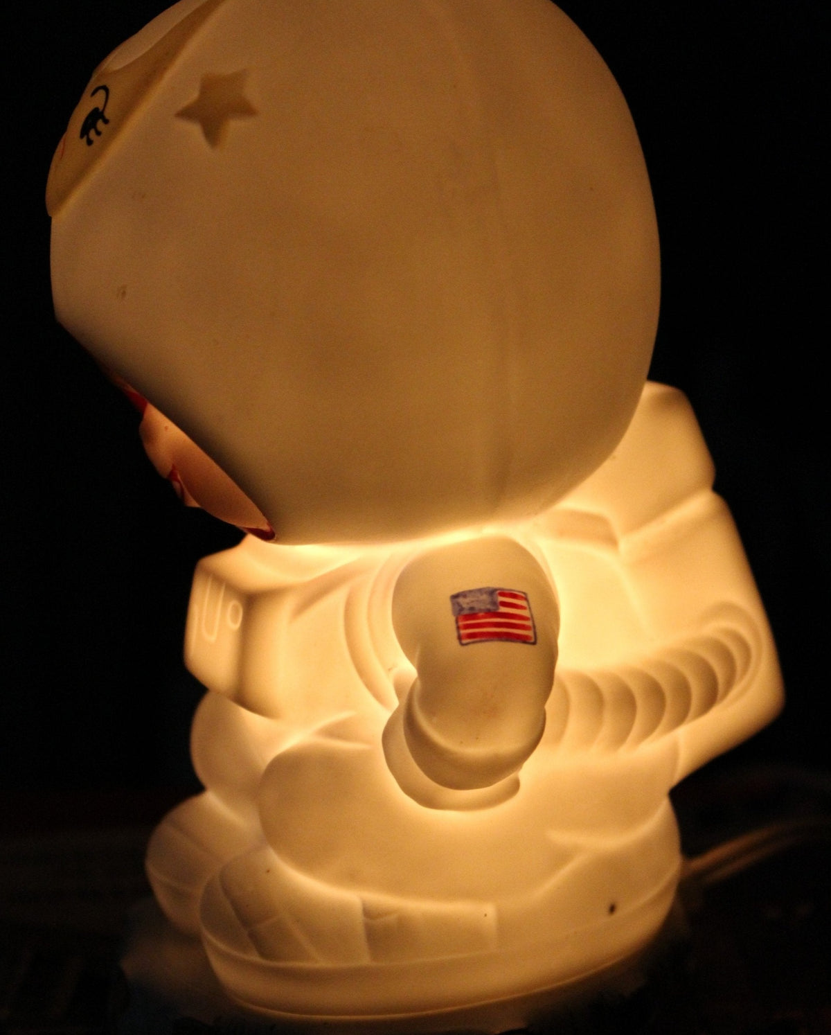 Night Light: Aladdin Giftware, Smiling Astronaut, Rare, USA, Vintage 1950s - SOLD