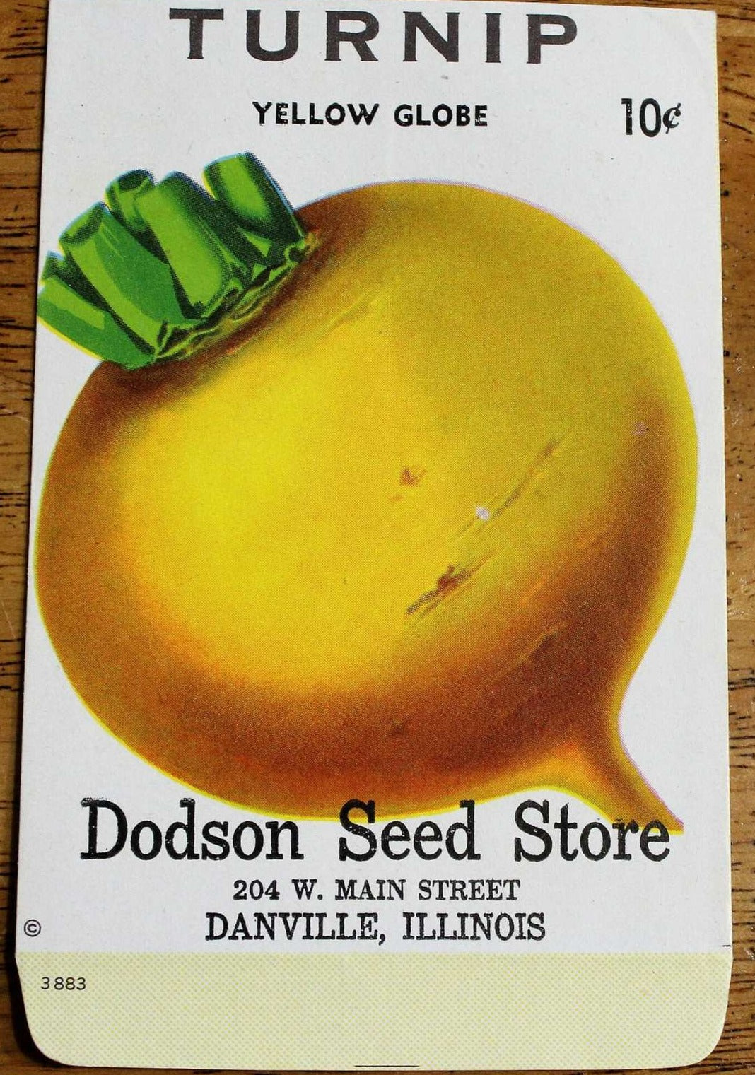 Seed Packets, Dodson Seed Store, Turnip, NOS, Vintage