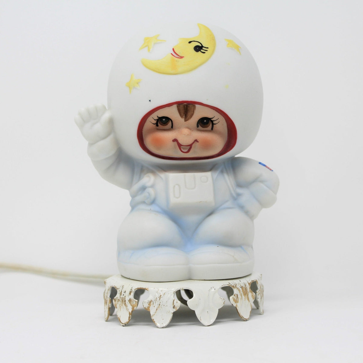 Night Light: Aladdin Giftware, Smiling Astronaut, Rare, USA, Vintage 1950s - SOLD