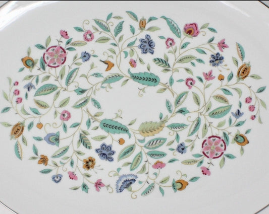Serving Platter, Sone China, Asian Floral, Son70, Vintage Japan, 16"