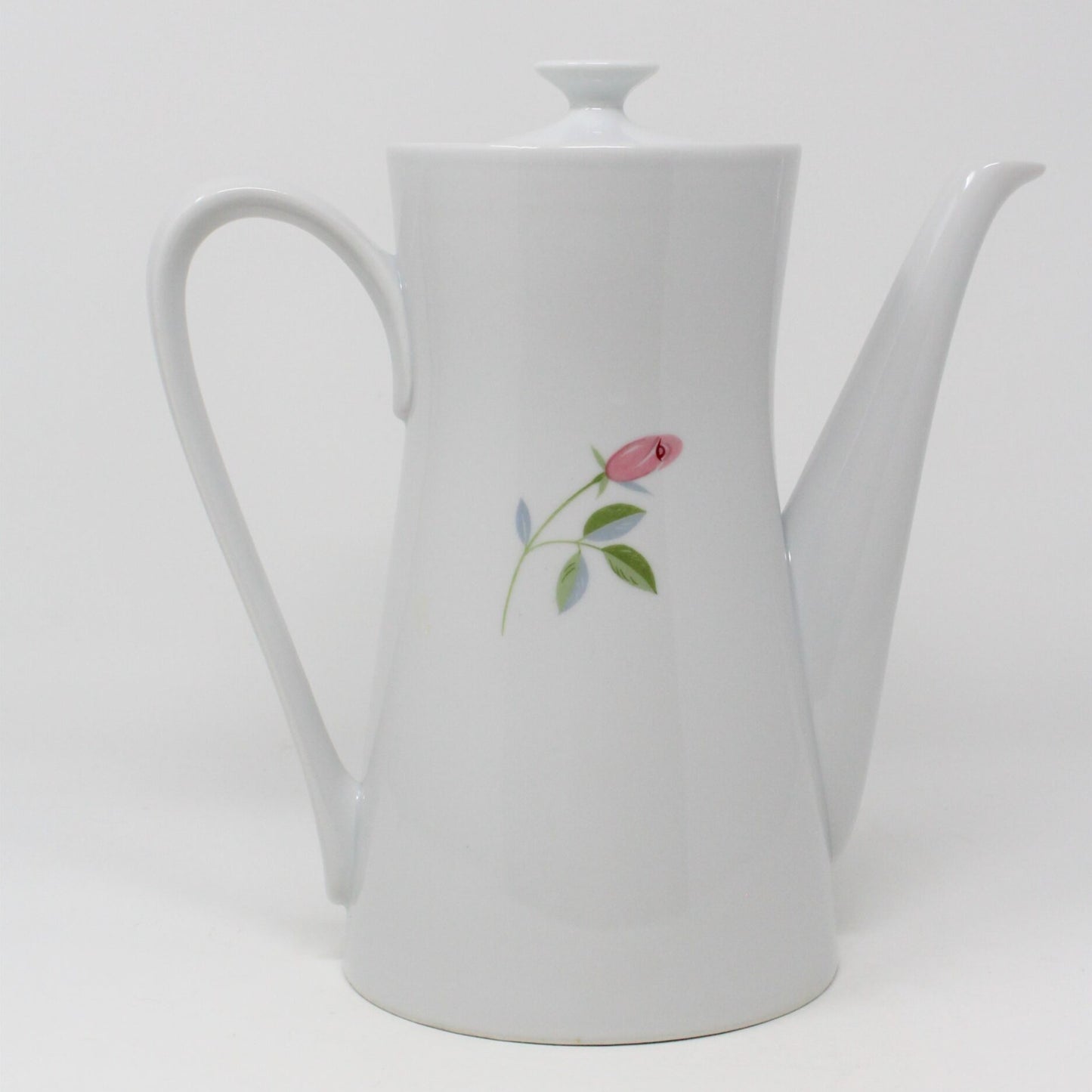 Coffee Pot, Enchante, Camelot Rose, Porcelain, Vintage Retro