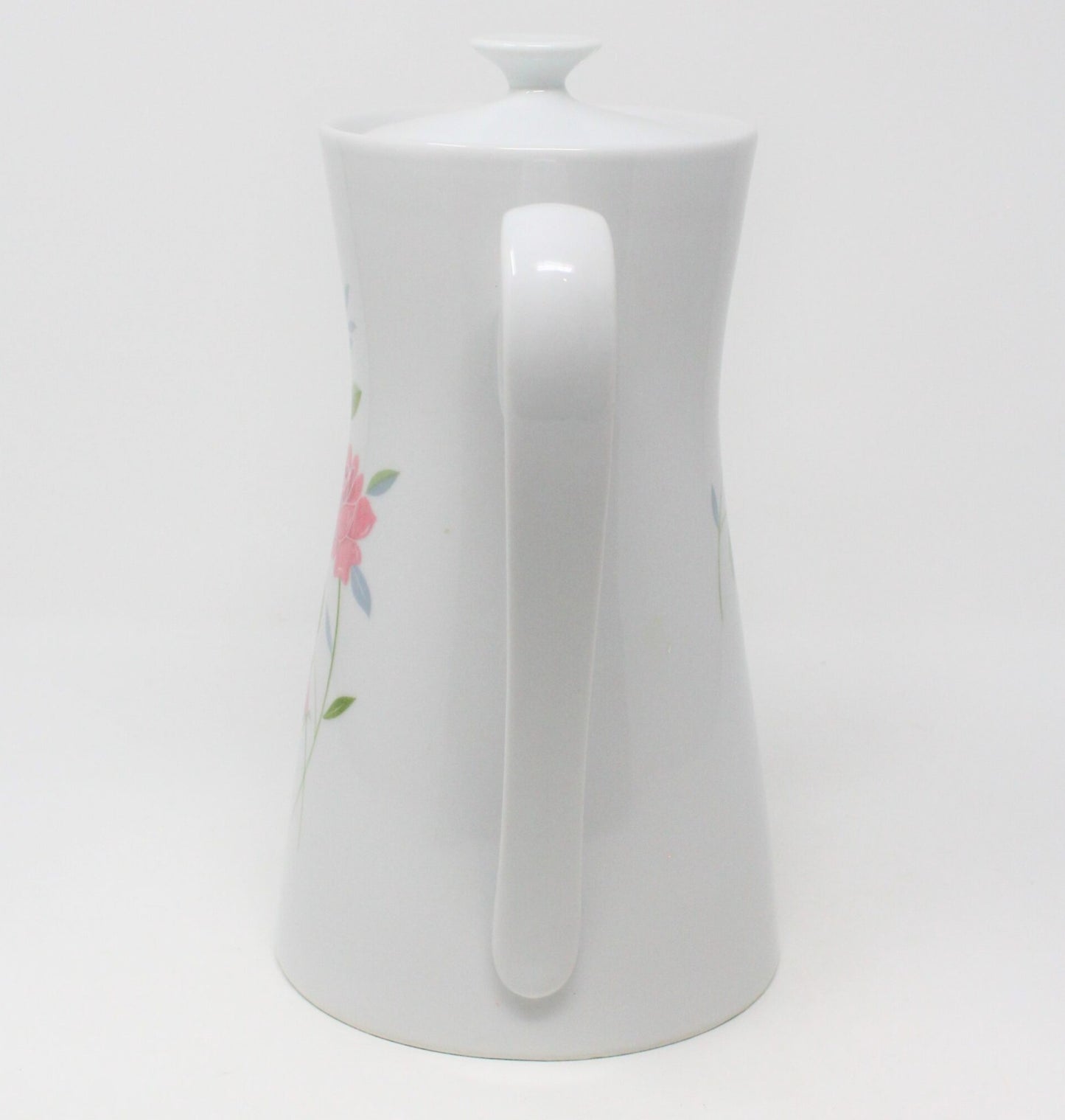 Coffee Pot, Enchante, Camelot Rose, Porcelain, Vintage Retro