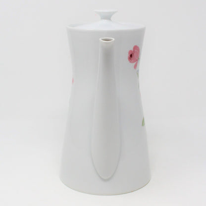Coffee Pot, Enchante, Camelot Rose, Porcelain, Vintage Retro