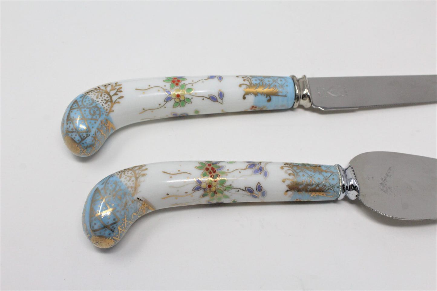 Cheese Knife & Spreader Set, House of Prill, Chinoiserie, Set of 2,England