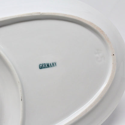 Snack Set: Iridescent Lusterware, Lilac & Peach, Bone China, Germany, Vintage 1940s - SOLD