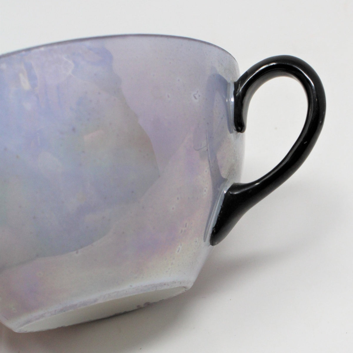 Snack Set: Iridescent Lusterware, Lilac & Peach, Bone China, Germany, Vintage 1940s - SOLD