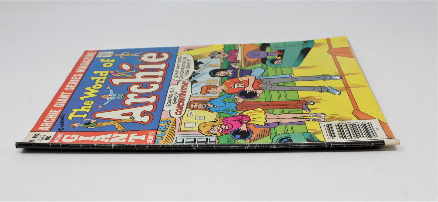 Comic Book, Archie Giant Series, The World of Archie #492, Vintage 1980
