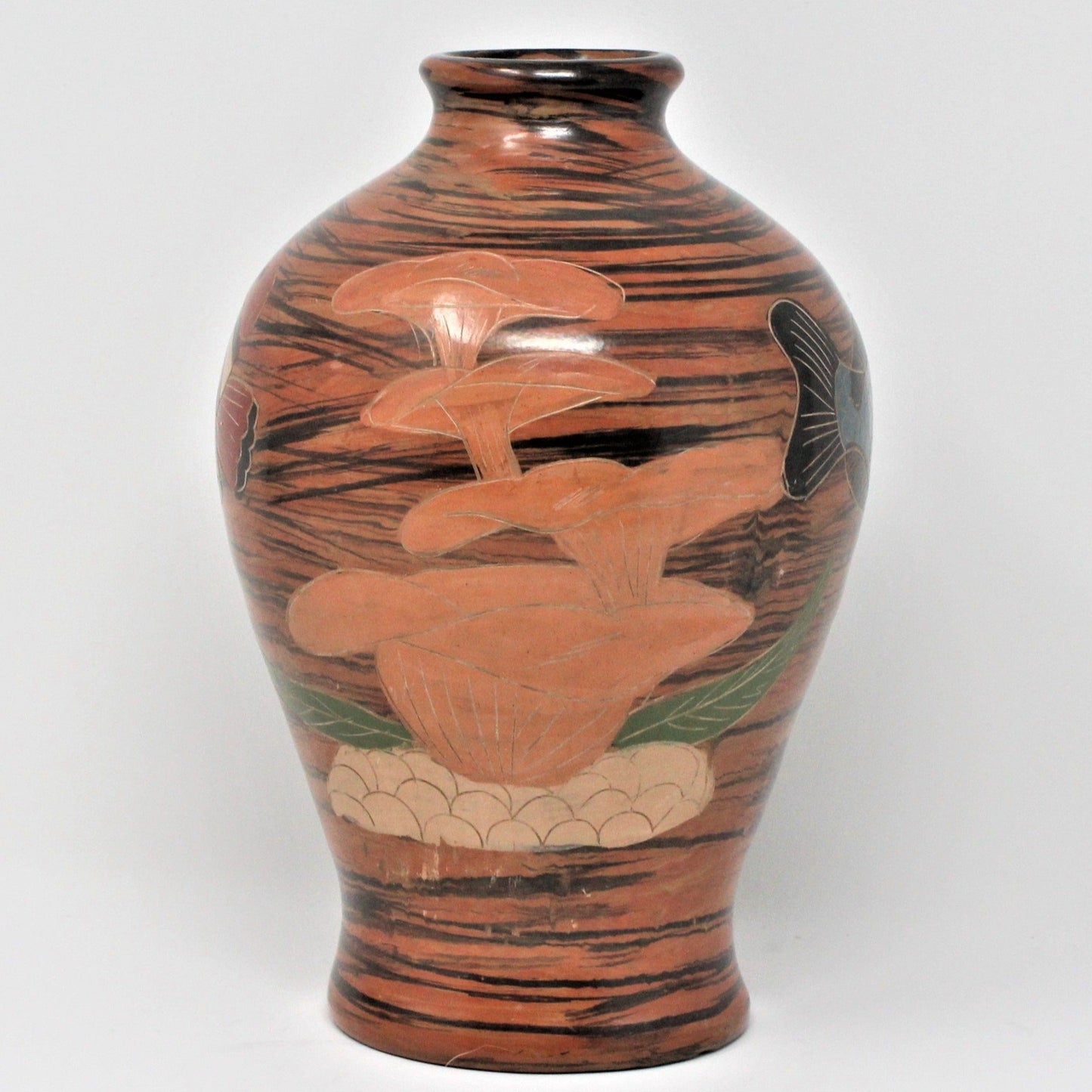 Vase, Coral Fish / Clown Fish, Hand Painted, Ceramic