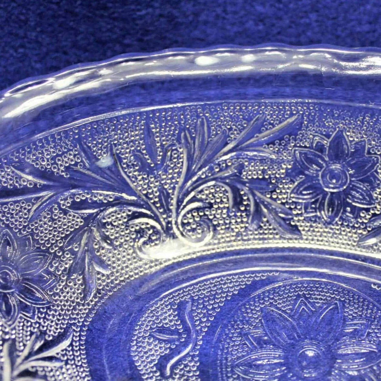 Serving Bowl, Anchor Hocking, Sandwich, Depression Glass, Vintage