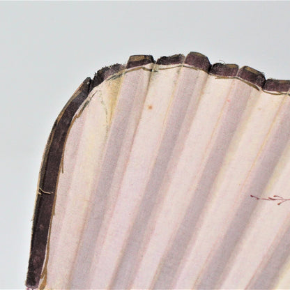 Hand Fan, Spanish Style, Hand Painted, Roses Red /Peach, Vintage, SOLD