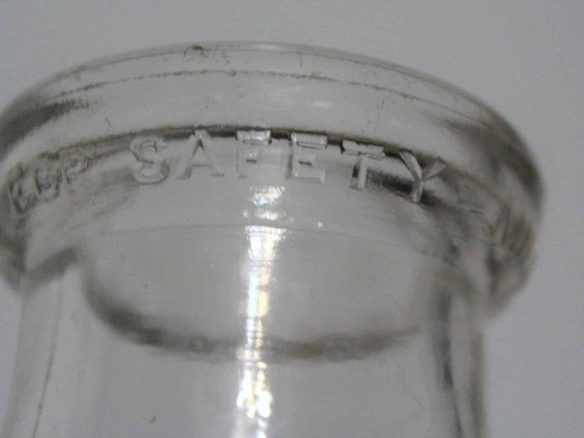 Milk Bottle: Hoffman's Dairy, Half Pint, Embossed, Monroe MI, Owens-Illinois, Rare, Vintage 1930 - SOLD