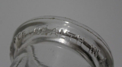 Milk Bottle: Hoffman's Dairy, Half Pint, Embossed, Monroe MI, Owens-Illinois, Rare, Vintage 1930 - SOLD