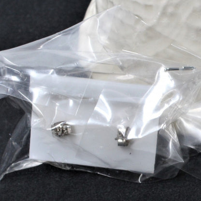 Earrings, MCM Geometric Triangle & Rhombus Stripes, 2 Pairs, Posts, Mid Century
