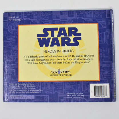 Children's Book, Pop-Up, Star Wars Heroes in Hiding, 1996, NOS