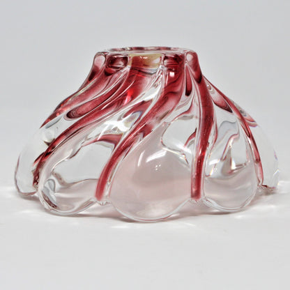 Bowl, Mikasa, Peppermint Red Swirl, Glass, Germany 1997