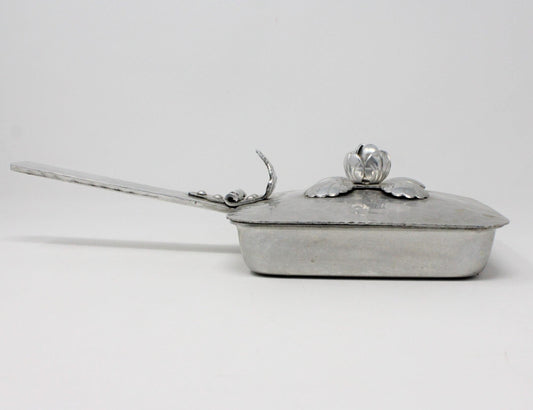 Silent Butler, World Hand Forged Aluminum, Square, Vintage