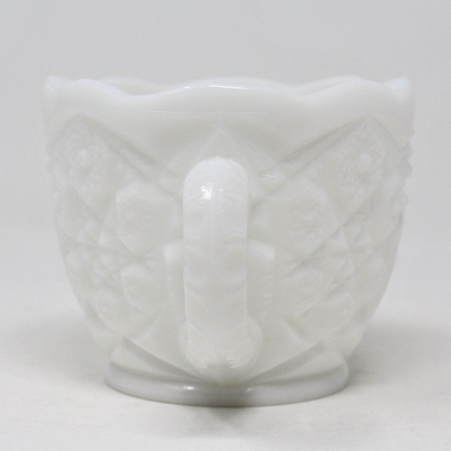 Sugar Bowl, McKee, Toltec Prescut, Milk Glass, Vintage