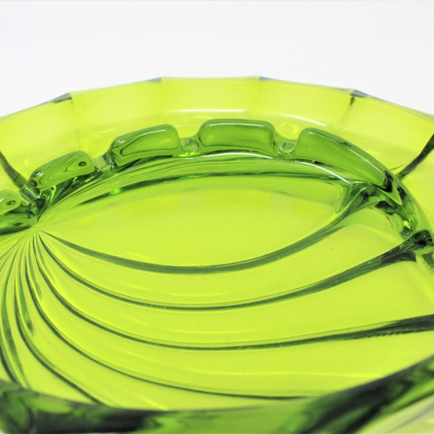 Ashtray, Viking Green Glass, 6723, Mid Century, Vintage, SOLD