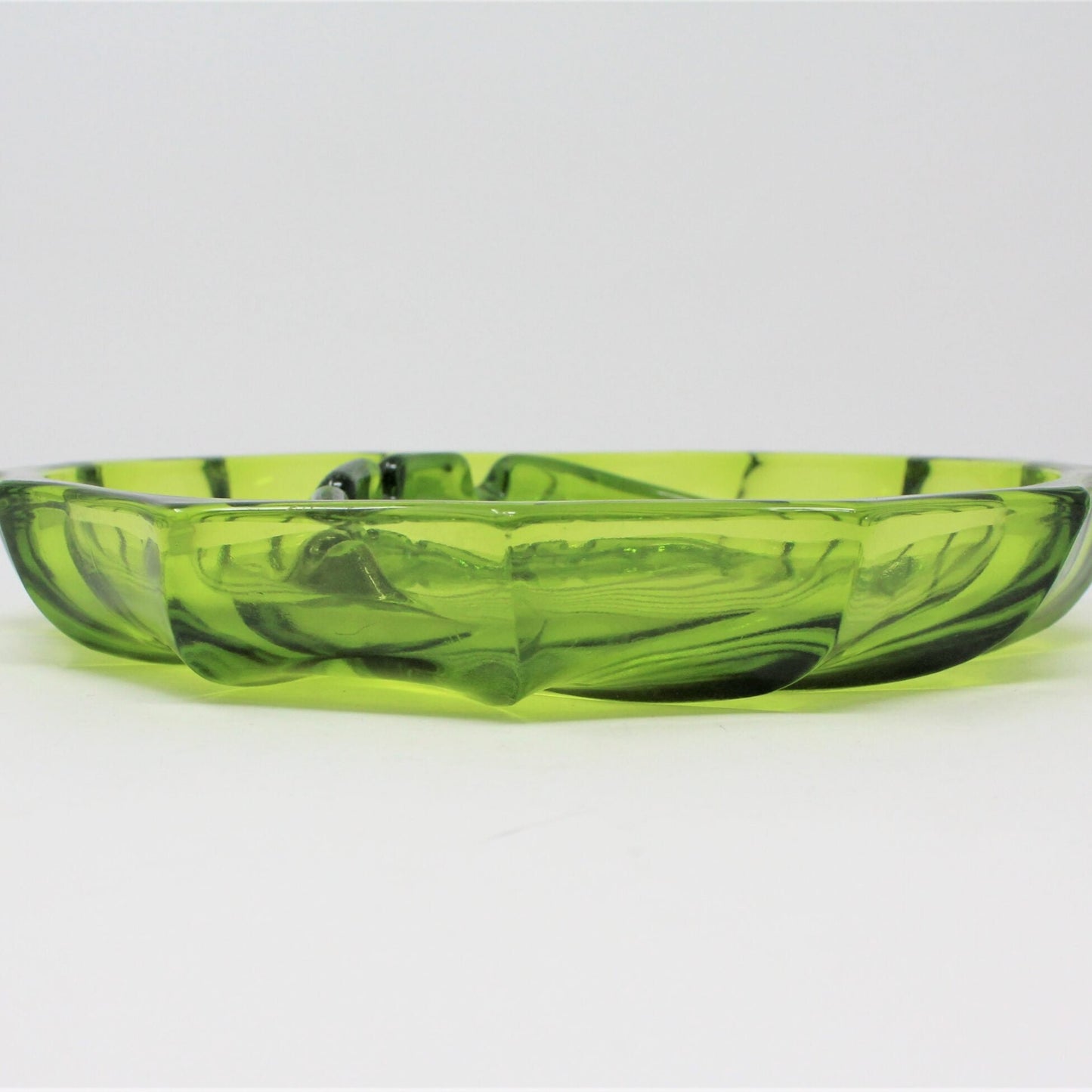Ashtray, Viking Green Glass, 6723, Mid Century, Vintage, SOLD