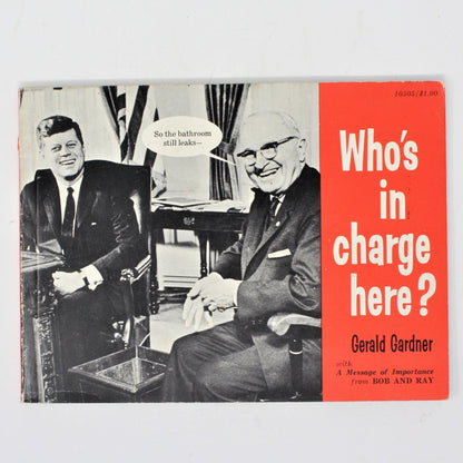 Book, Who's in charge here?, Gerald Gardner, Paperback,1962, Vintage
