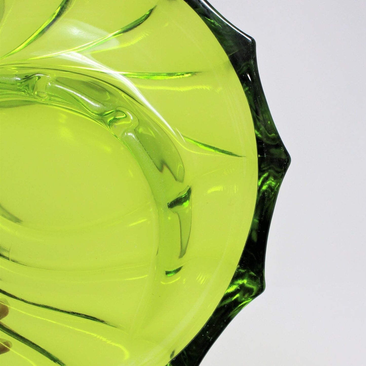 Ashtray, Viking Green Glass, 6723, Mid Century, Vintage, SOLD