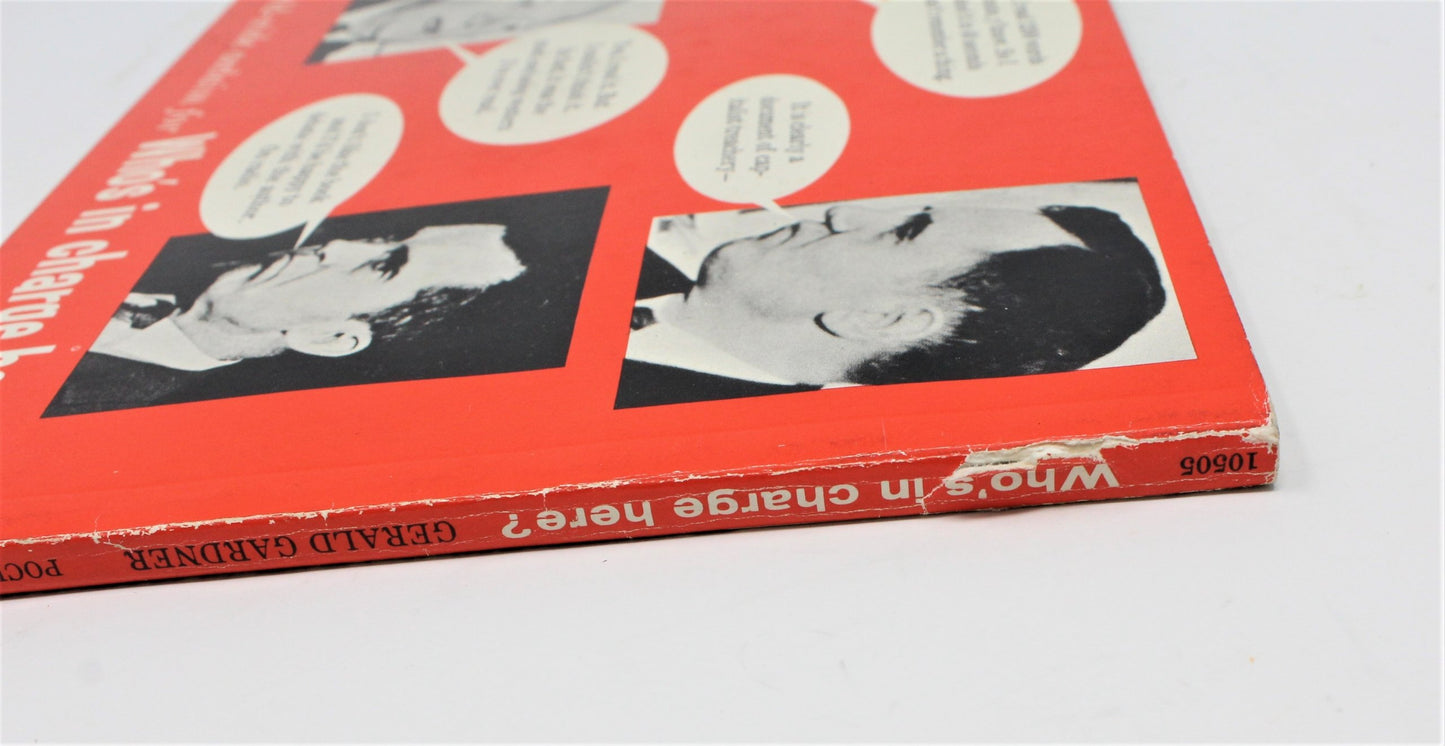 Book, Who's in charge here?, Gerald Gardner, Paperback,1962, Vintage