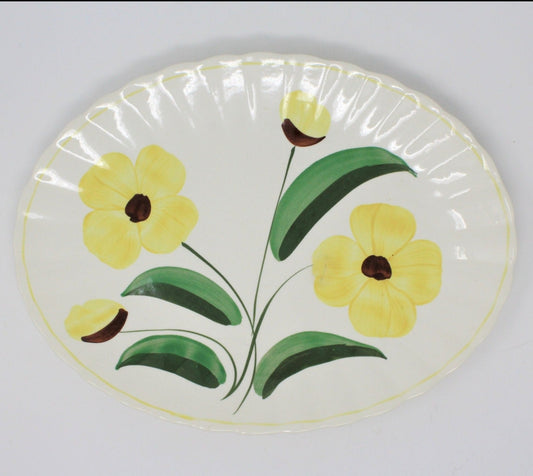 Serving Platter, Blue Ridge Southern Pottery, Celandine, Vintage RARE