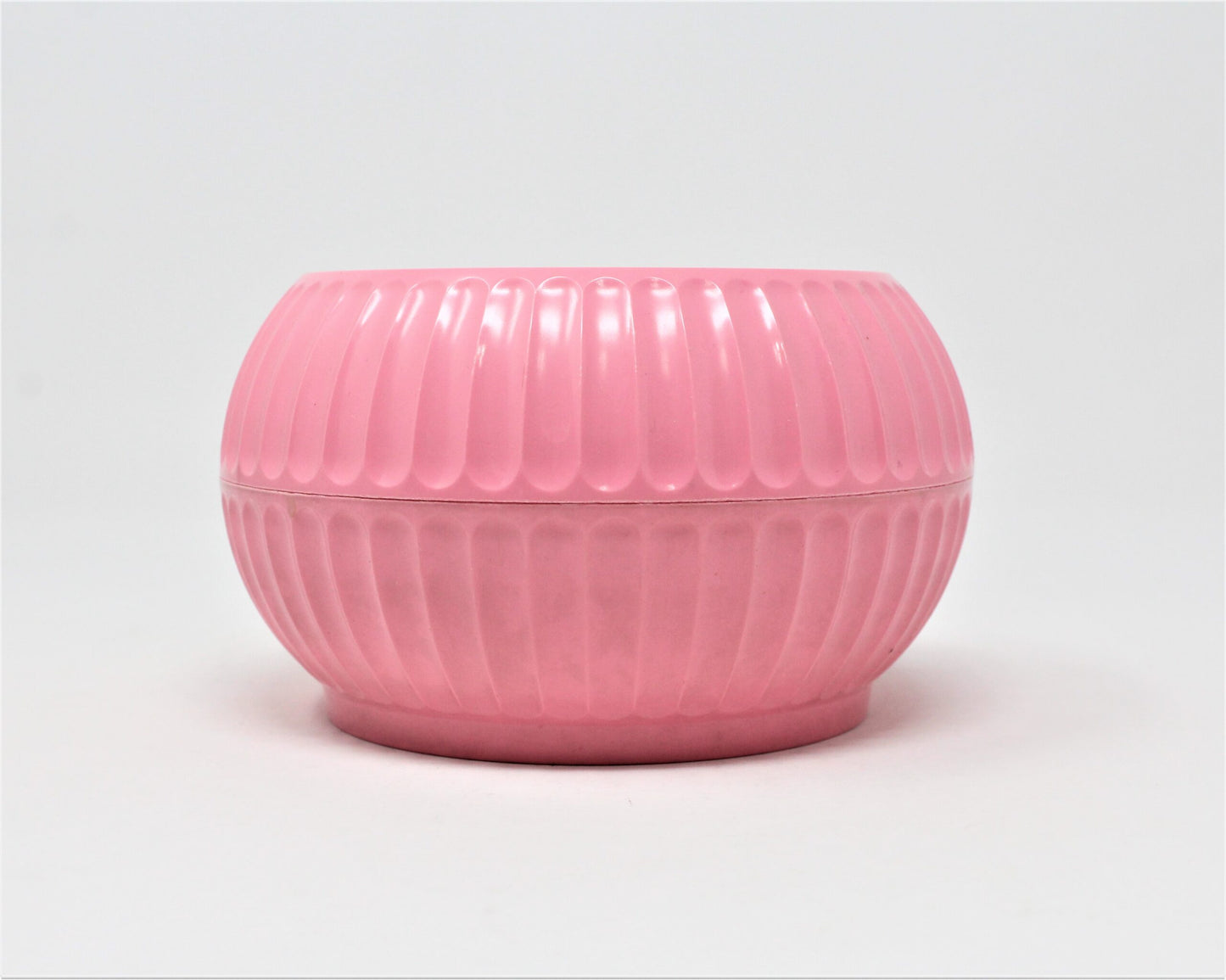 Dusting Powder Box, Cheramy, April Showers, Pink Plastic, Vintage