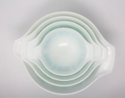 Mixing Bowl Set: Pyrex Cinderella Butterprint (Amish), Set of 4, Corning, USA, Vintage 1957 - SOLD