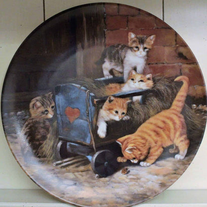 Decorative Plate, Wolfgang Kaiser, Die Spielkameraden, (The Playmates), Vintage