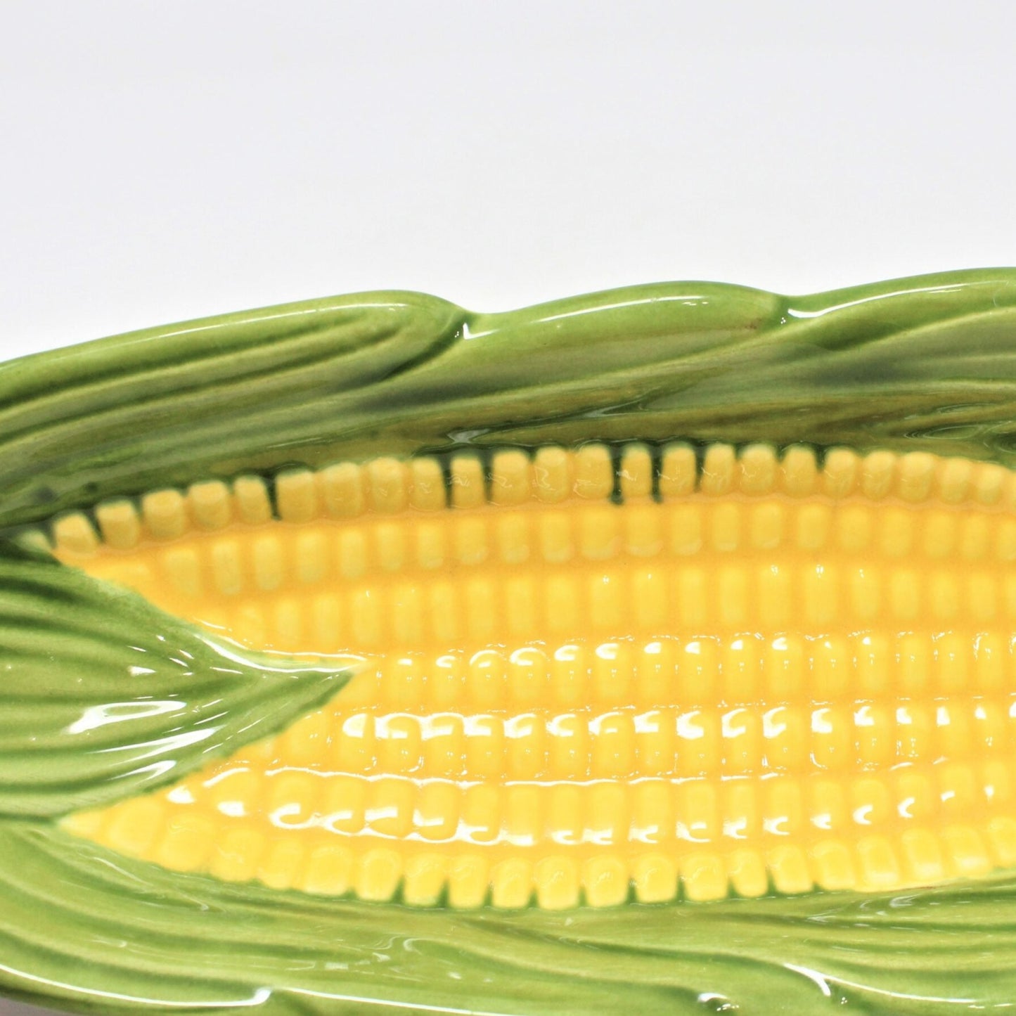 Corn Servers, Corn on the Cob (Dark Green), Set of 2, Vintage