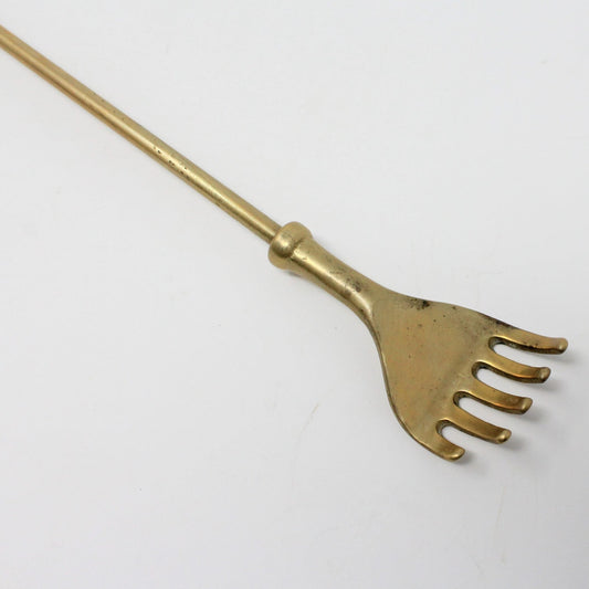 brass backscratcher & shoe horn combination, Mid Century