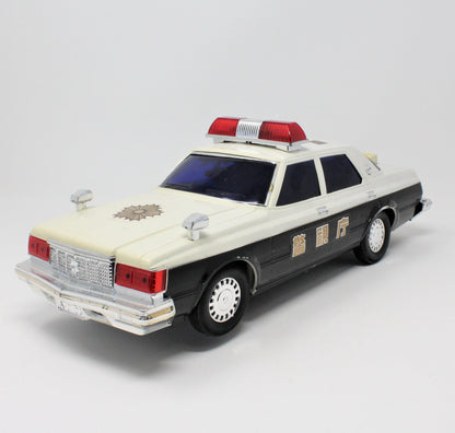 Police Car, Lights, Siren, Sound, Original Box, Japan, Vintage