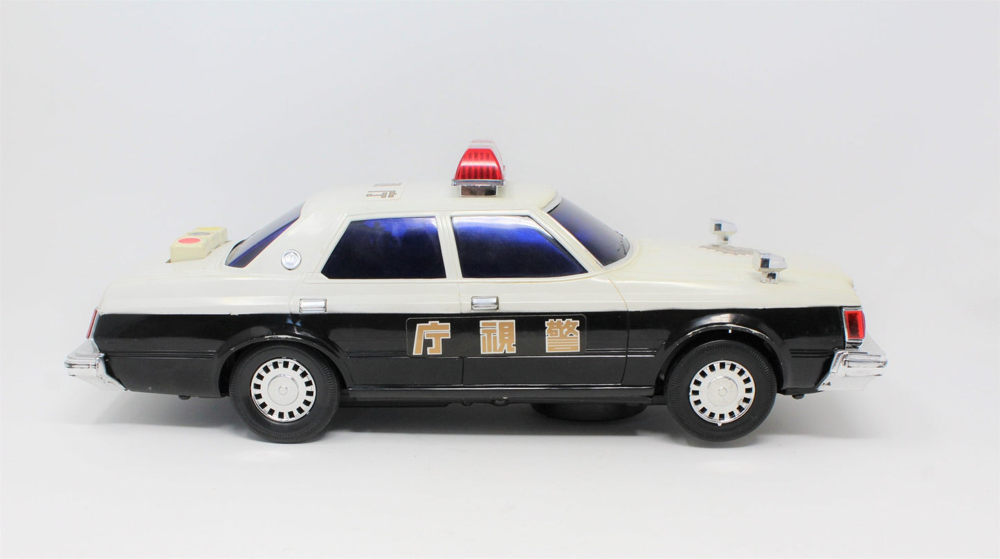 Police Car, Lights, Siren, Sound, Original Box, Japan, Vintage