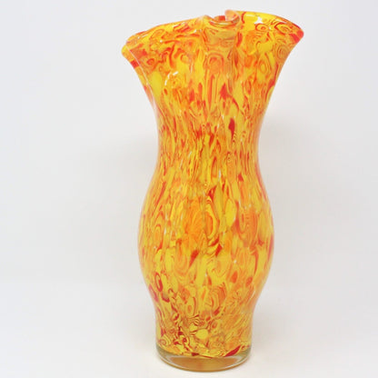 Vase, Murano Art Glass, Handkerchief Shape, Vintage 12", SOLD