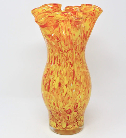 Vase, Murano Art Glass, Handkerchief Shape, Vintage 12", SOLD