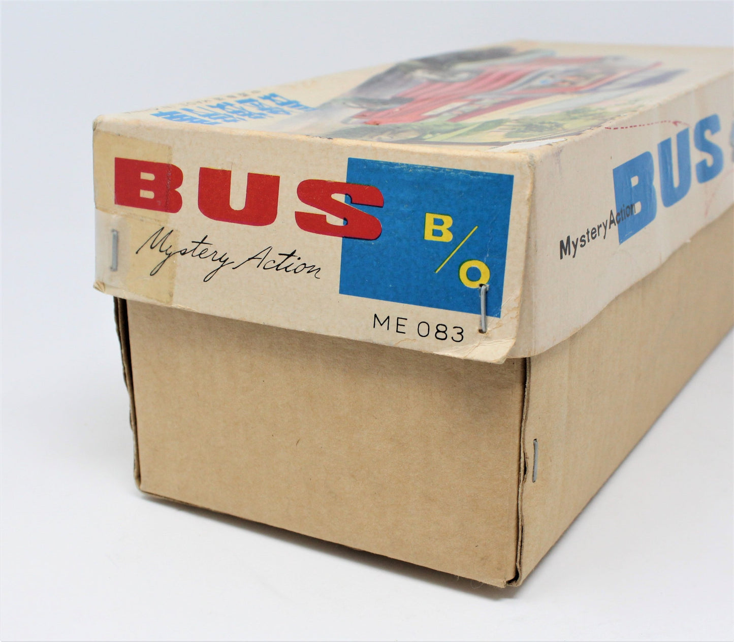 Bus, Metal Toy Bus, Tin Red Tour Bus, Original Box, Red China Bus ME083, Vintage