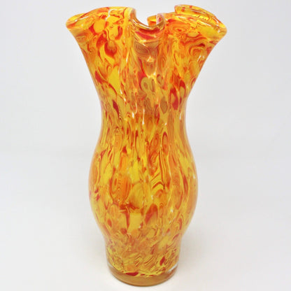 Vase, Murano Art Glass, Handkerchief Shape, Vintage 12", SOLD